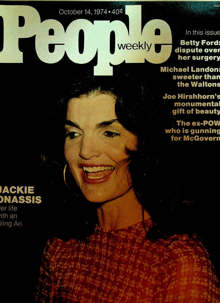 People Magazine October 14 1974 Jackie Onassis Michael Landon Betty Ford0