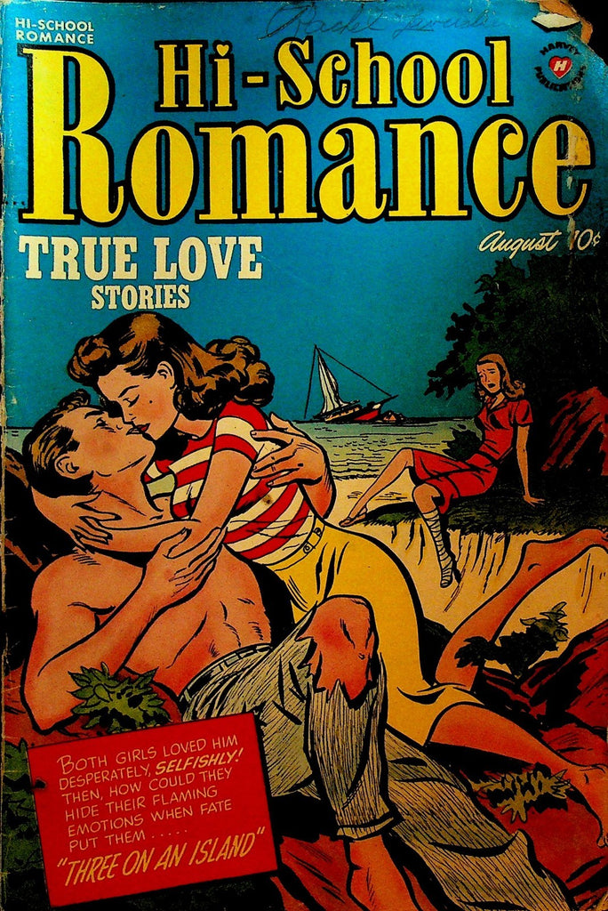 Hi-School Romance 10 Harvey Comics 1951 Golden Age Romance Comic0