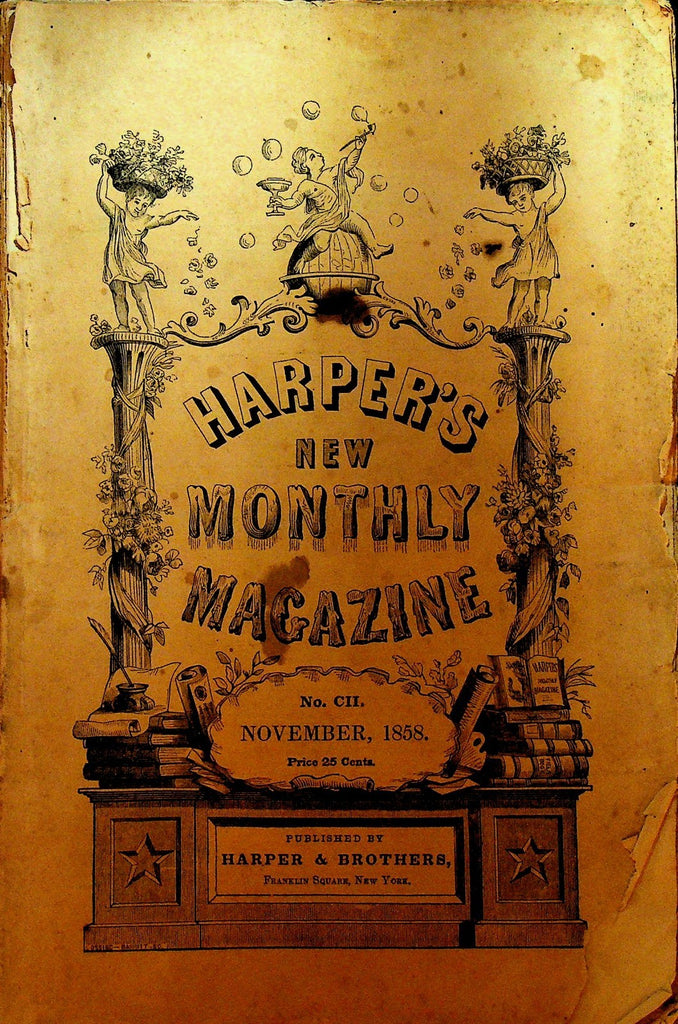 Harper's Monthly Magazine November 1858 Ethan Allen WM Thackery0