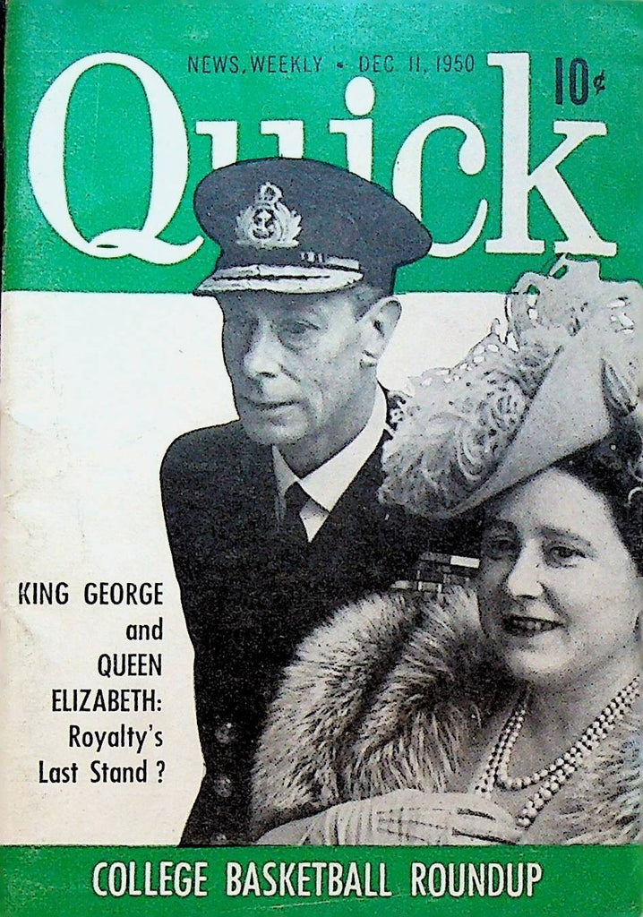 Quick Magazine December 11 1950 King George Tongolele Yogi Berra Mae West0