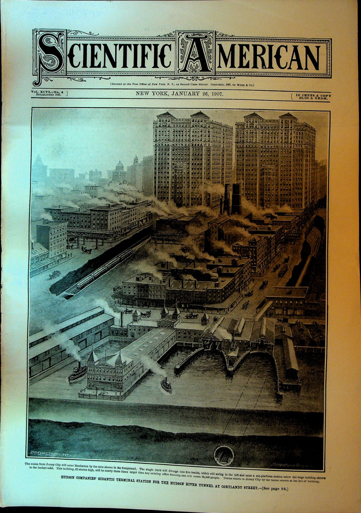 Scientific American January 26 1907 Hudson Company Terminal Station Auto Show0