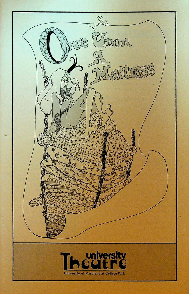 Once Upon a Mattress Playbill 1979 University Theatre Maryland0