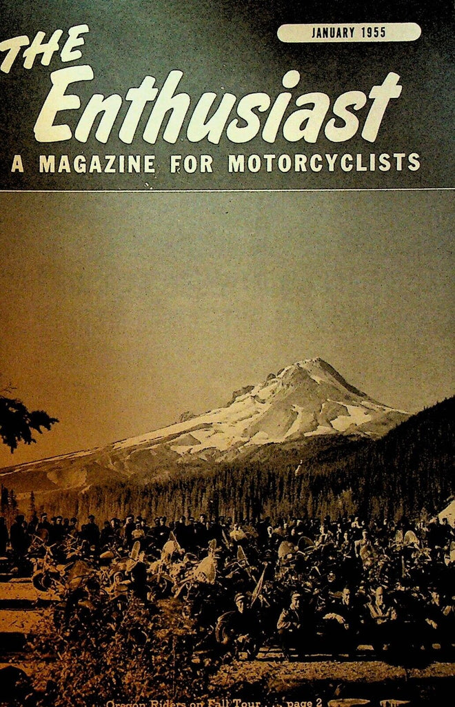 Harley Davidson Enthusiast Magazine Motorcycles January 1955 John Gibson
