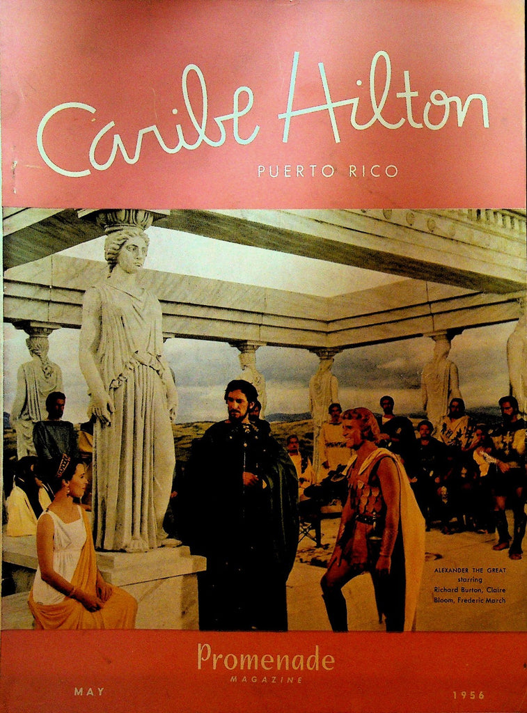 Caribe Hilton Puerto Rico Promenade Magazine May 1956 Richard Burton0