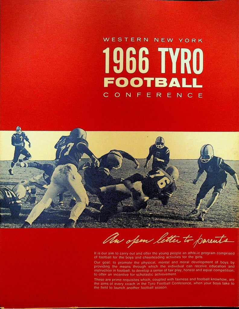 Parkview Cadets Western NY 1966 Tyro Football Conference Program