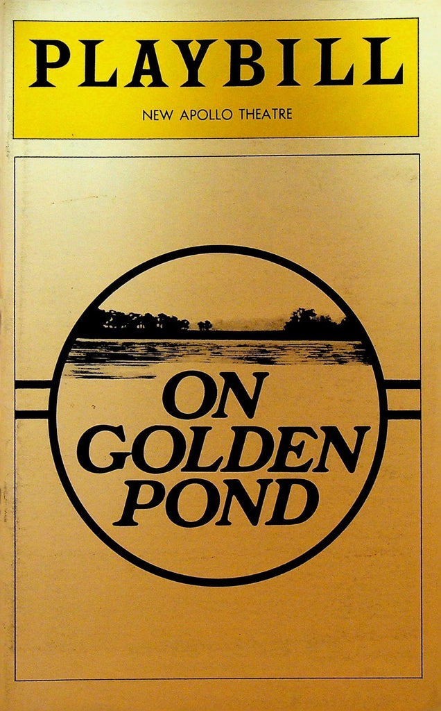 On Golden Pond Playbill February 1979 Tom Aldredge Frances Sternhagen0