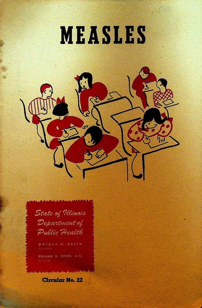 Measles Booklet State of Illinois Department of Public Health Circular 1940s0