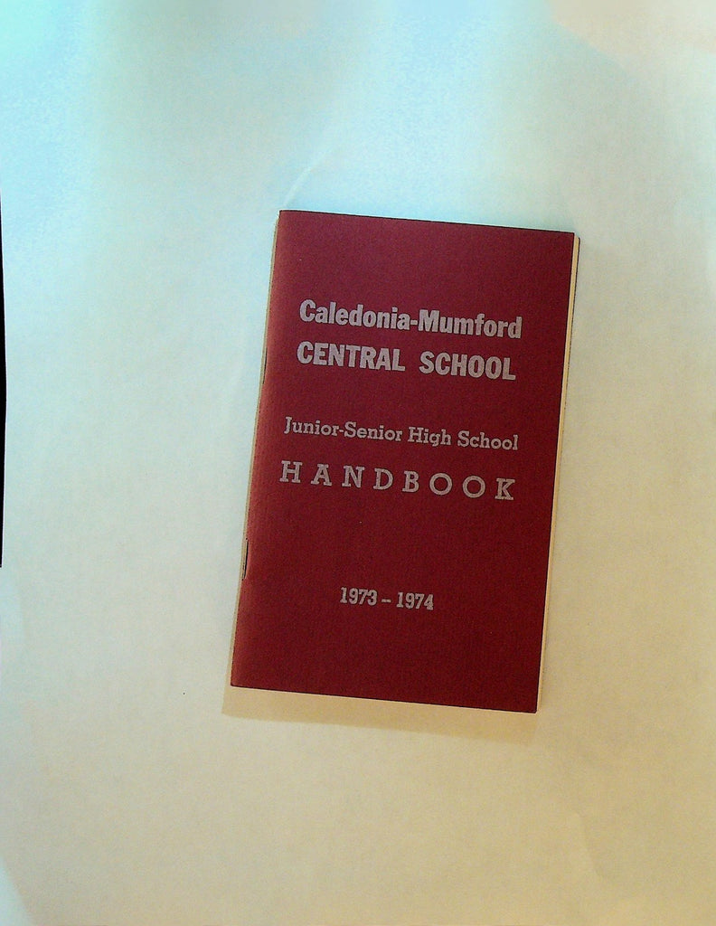 Caledonia Mumford Central School Handbook 1973 1974 NY0