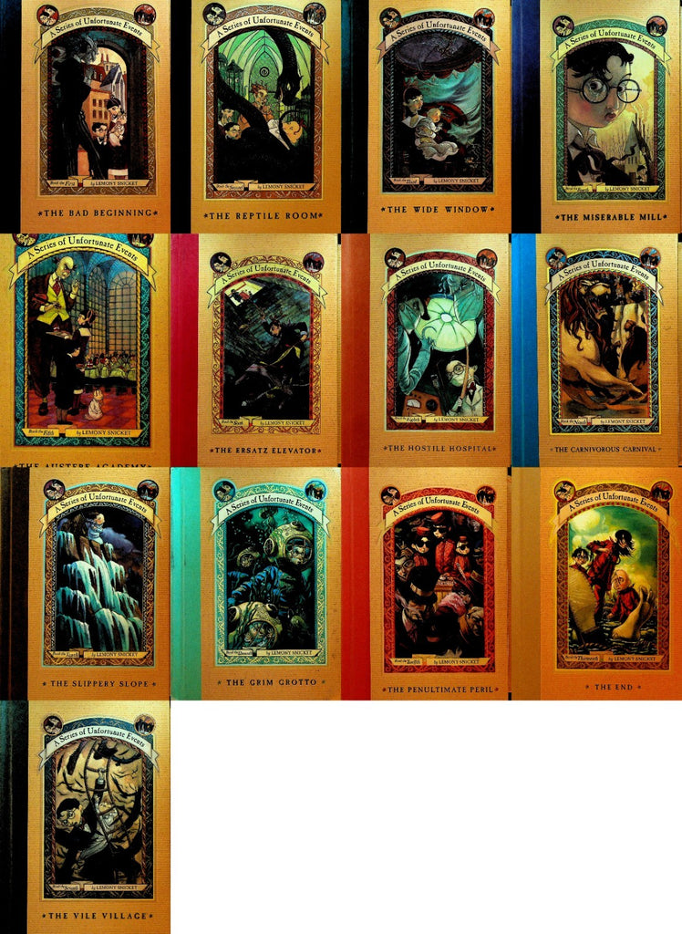 A Series of Unfortunate Events by Lemony Snicket Set of 13 Hardcover Books0