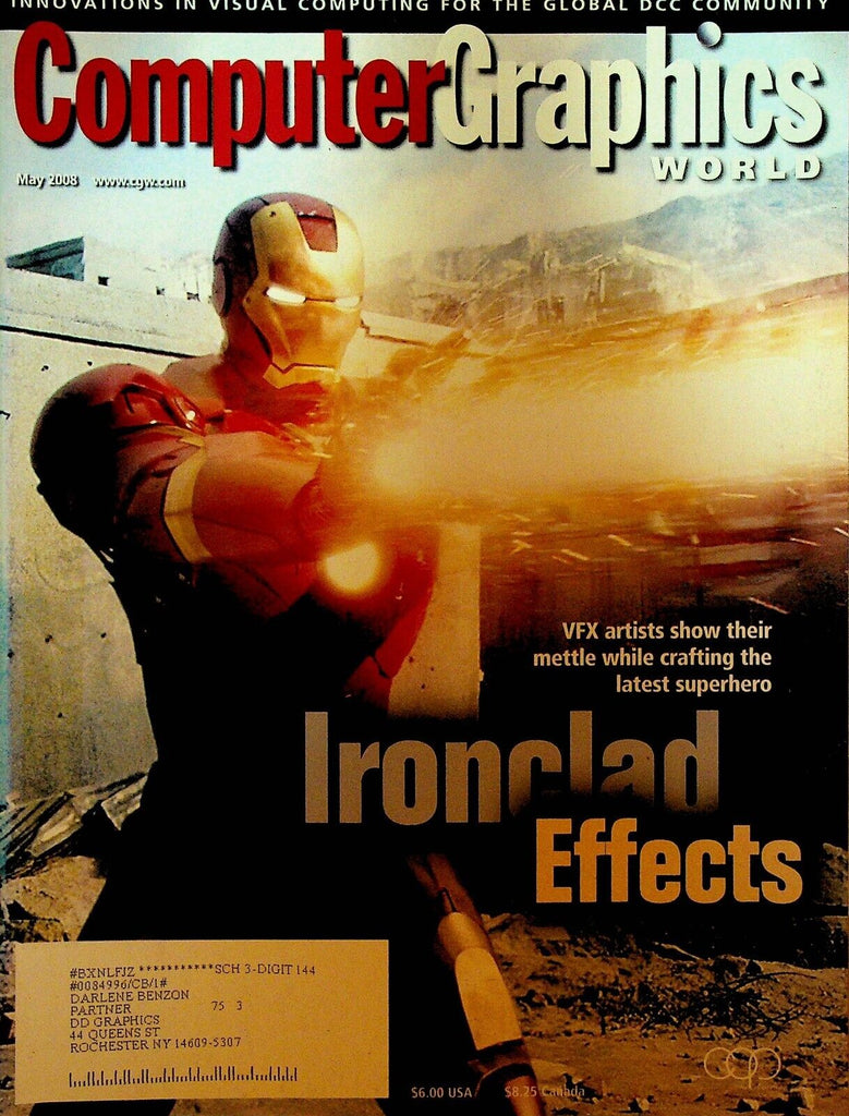 Computer Graphics World Magazine May 2008 Iron-Man Prince Caspian