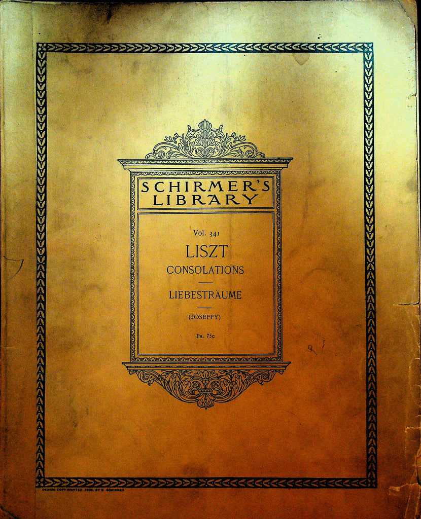 Liszt Schirmer's Library Liebestraume #341