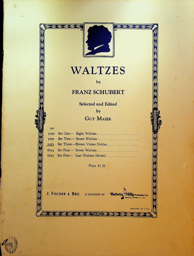 Waltzes by Franz Schubert Set Three Eleven Valses Nobles