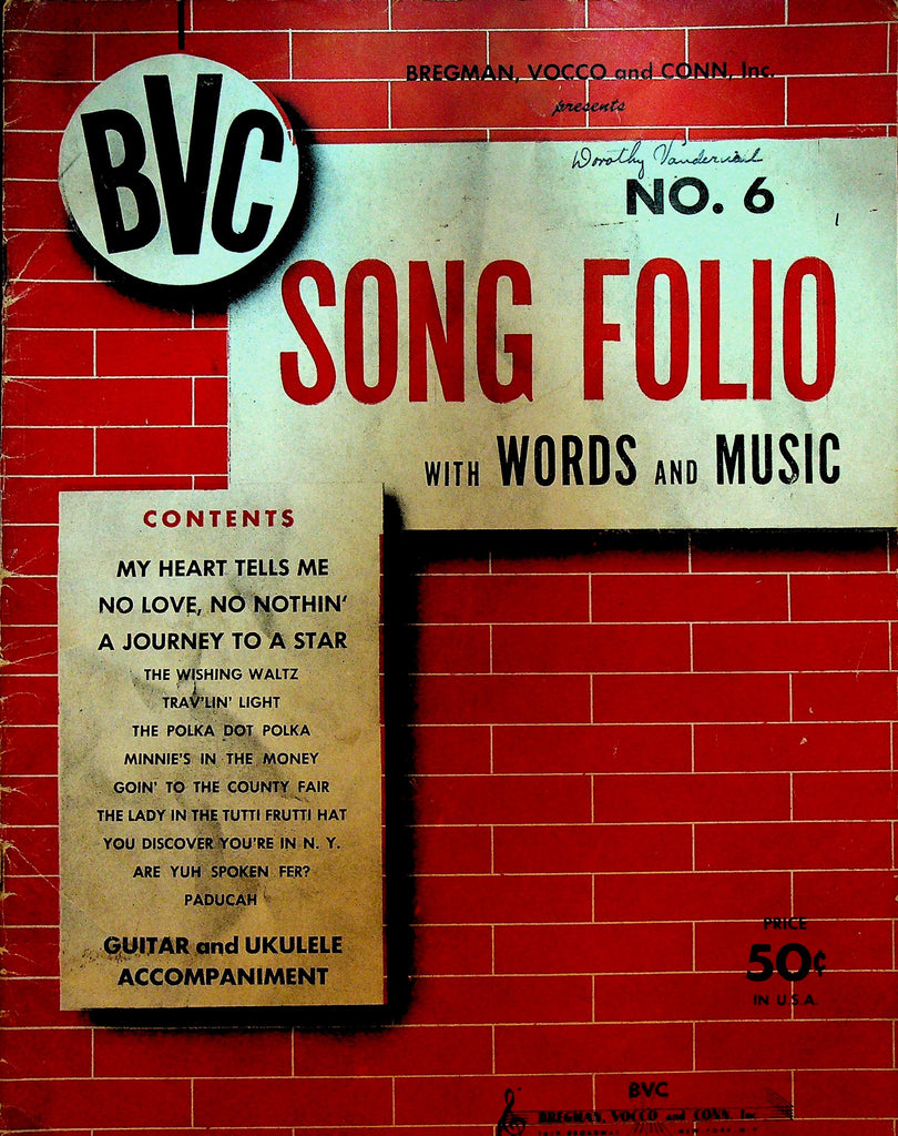 BVC Song Folio #6