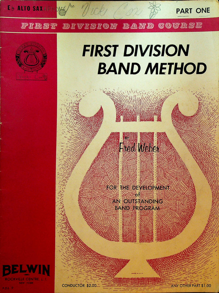 First Division Band Method Alto Sax