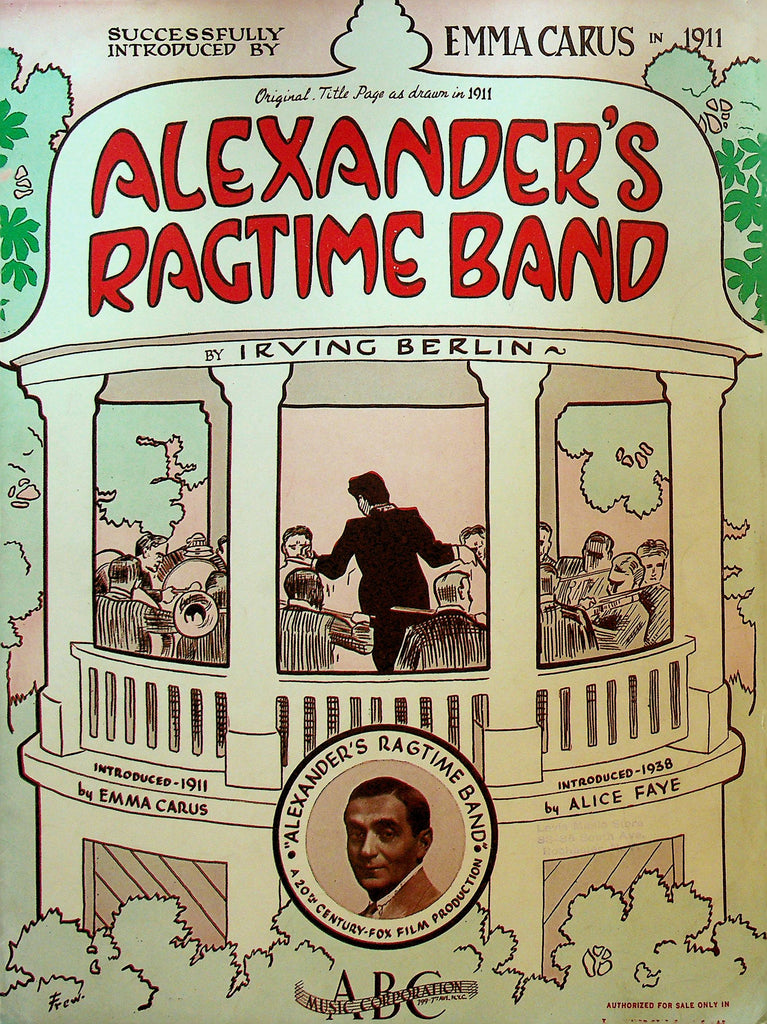 Alexander's Ragtime Band by Irving Berlin Sheet Music