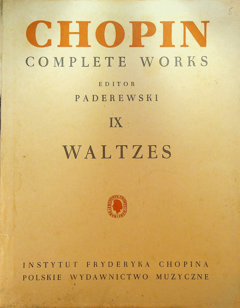Chopin Complete Works Volume IX Waltzes 1959