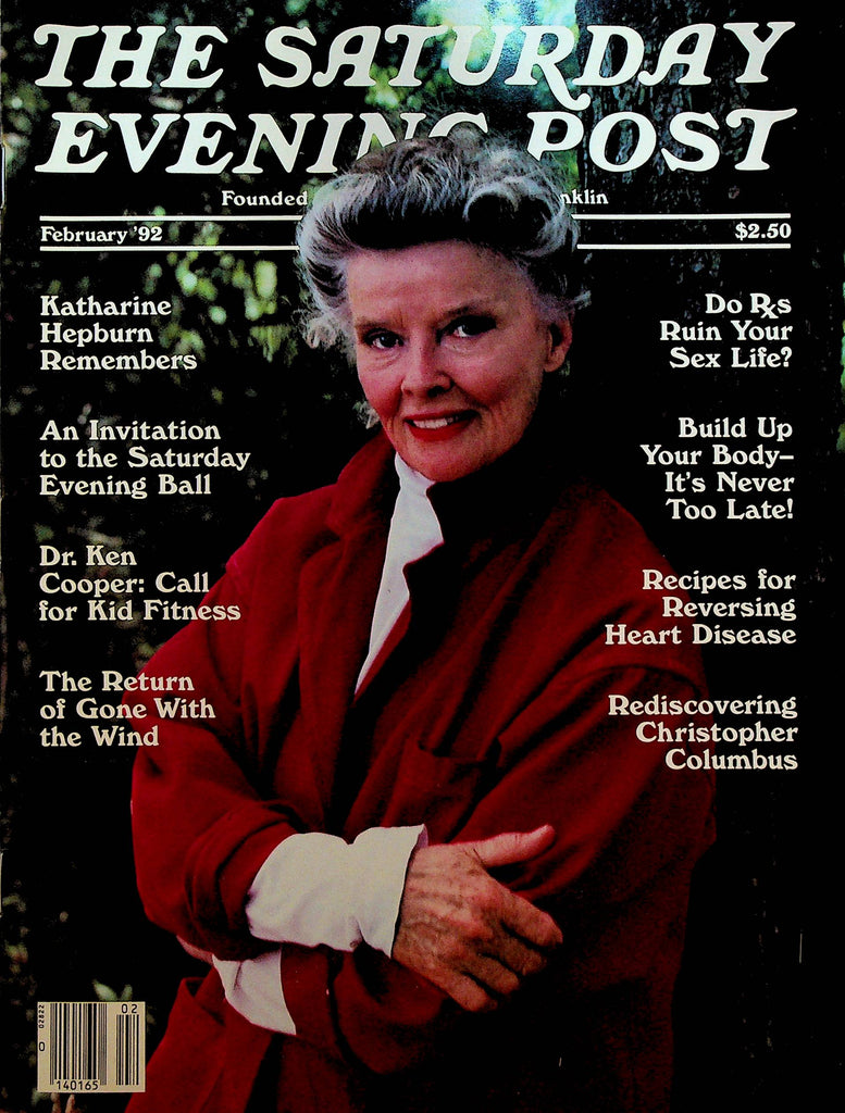Saturday Evening Post February 1992 Katharine Hepburn Gone With the Wind