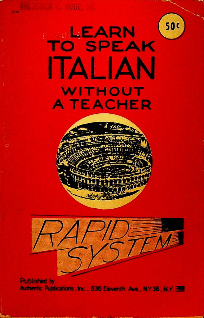 Learn to Speak Italian Without a Teacher