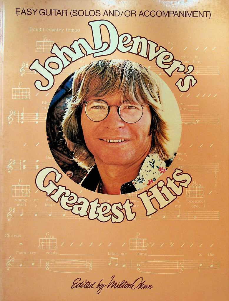 John Denver's Greatest Hits Songbook Easy Guitar Solos and or Accomaniment