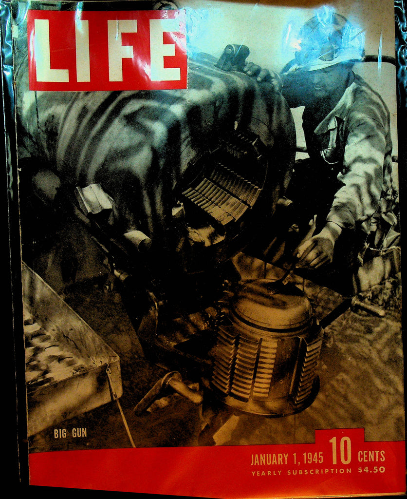 Life Magazine January 1 1945 WWII Big Gun
