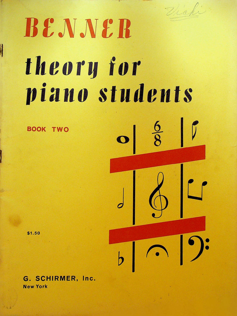 Benner Theory for Piano Students Book Two