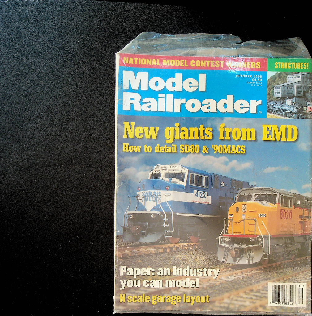 Model Railroader Magazine October 1998