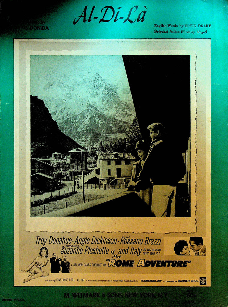 Al Di La Sheet Music Rome Adventure