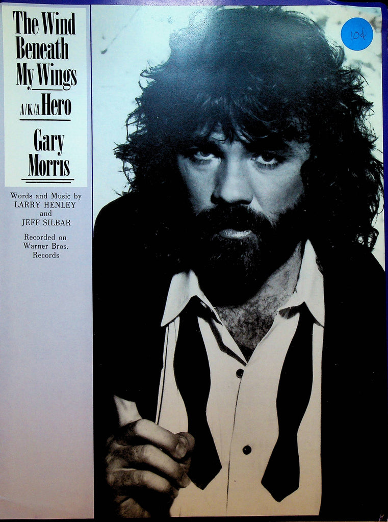The Wind Beneath My Wings A/K/A Hero Sheet Music Gary Morris