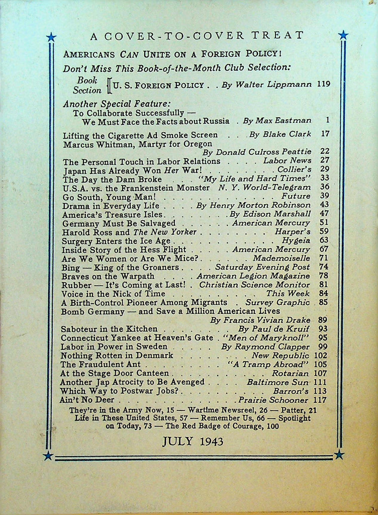 Reader's Digest July 1943