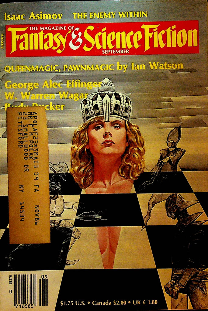 Magazine of Fantasy & Science Fiction September 1986