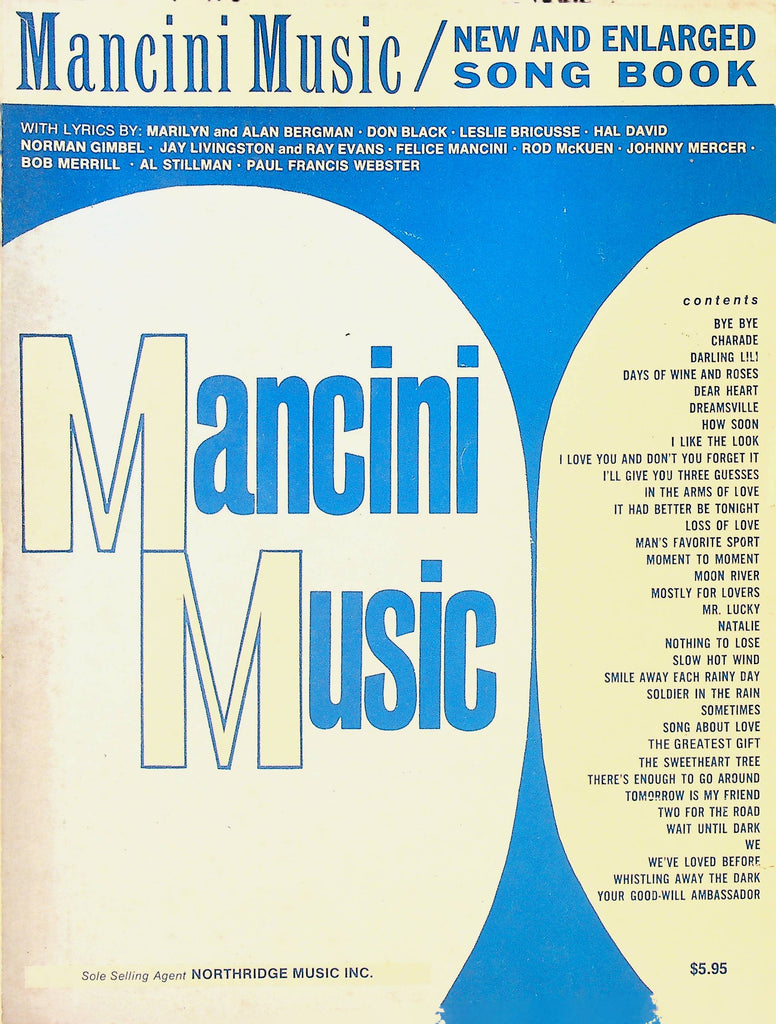 Mancini Music Song Book New and Enlarged