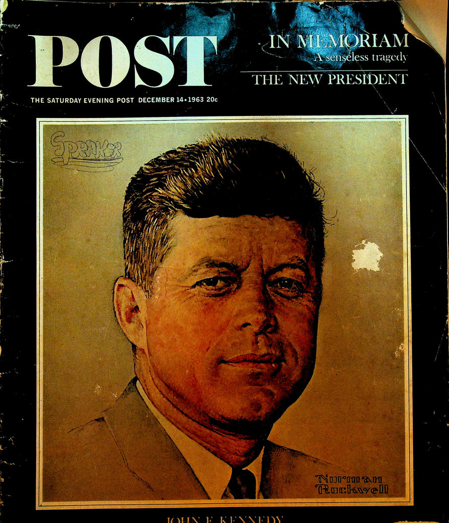 Saturday Evening Post December 14 1963 John F Kennedy Norman Rockwell