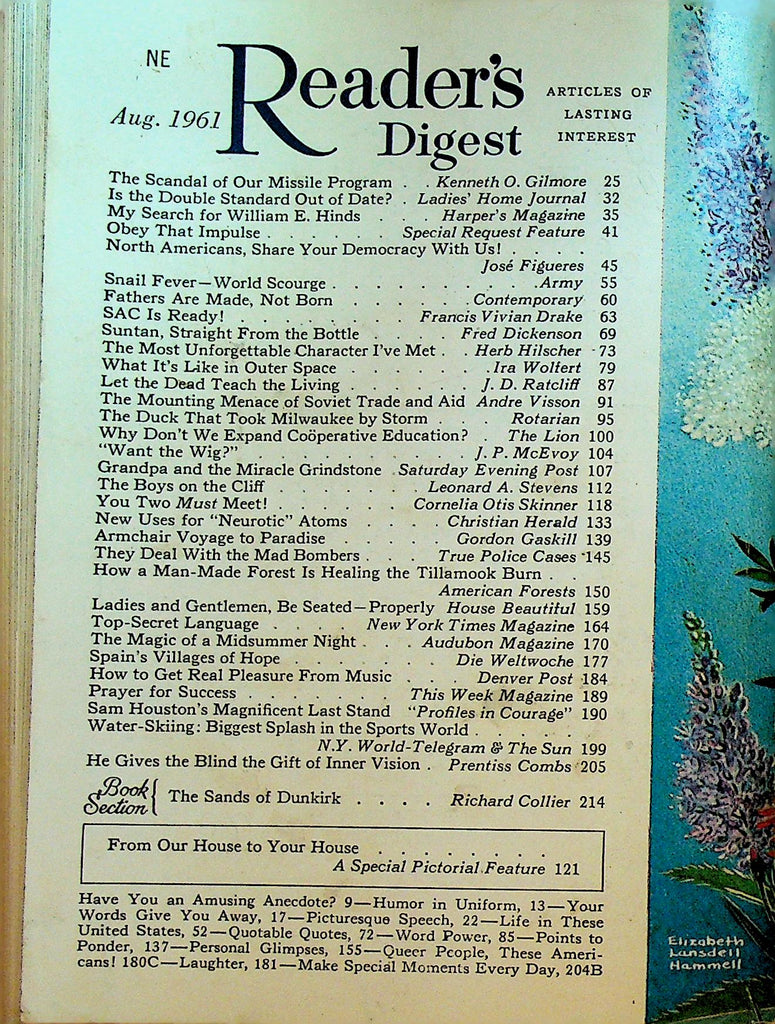 Reader's Digest August 1961