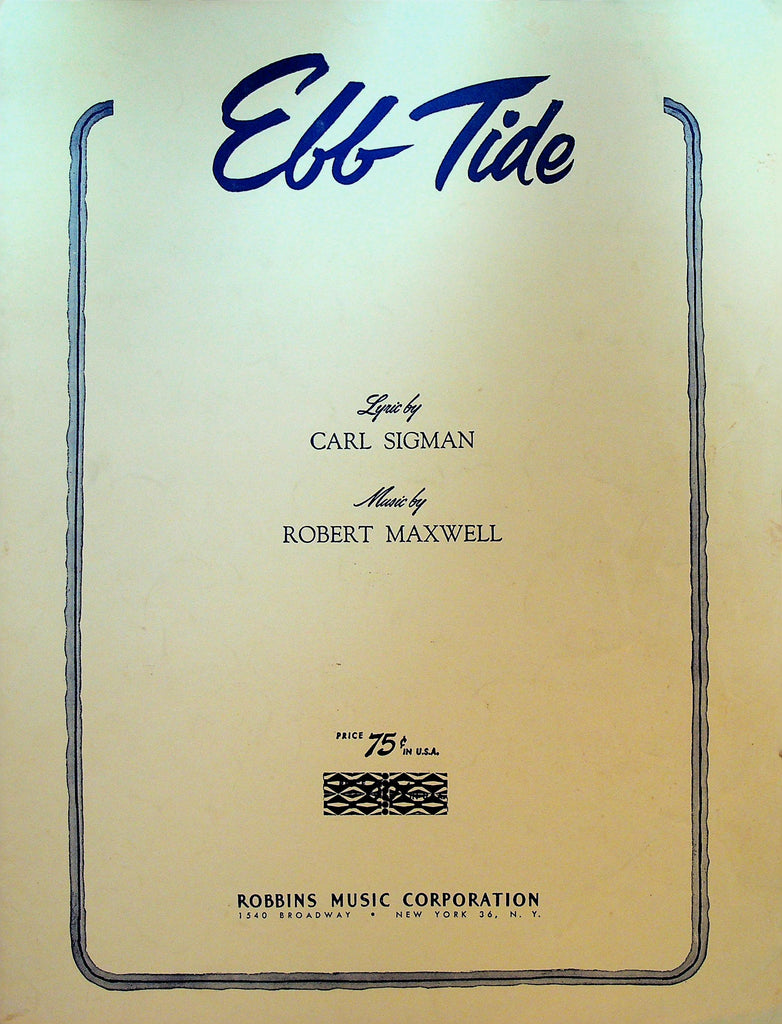 Ebb Tide Sheet Music