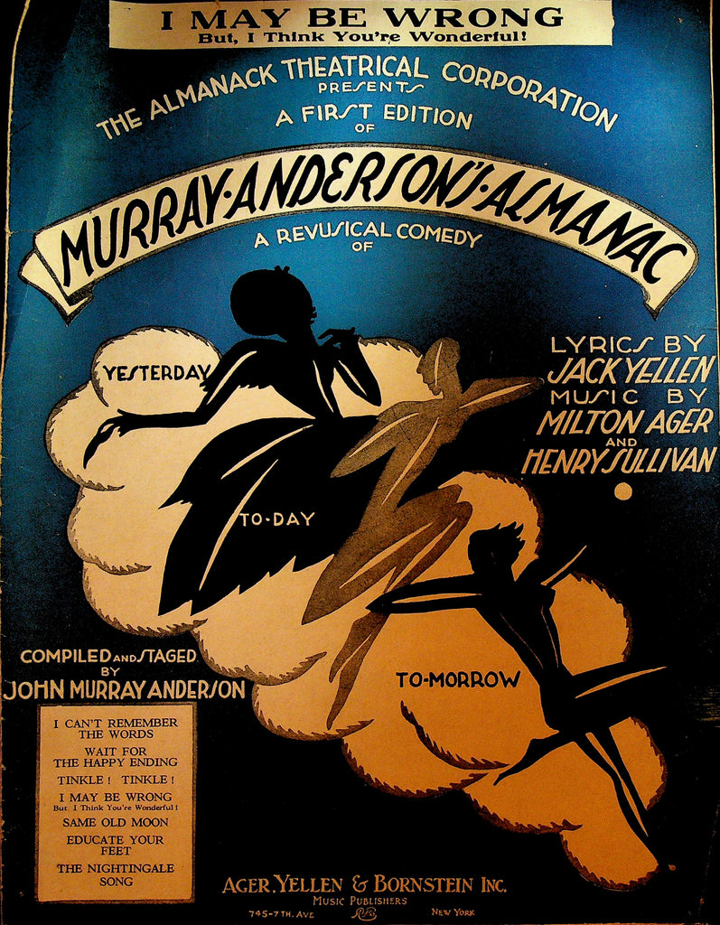 I May Be Wrong But I Think You're Wonderful Sheet Music