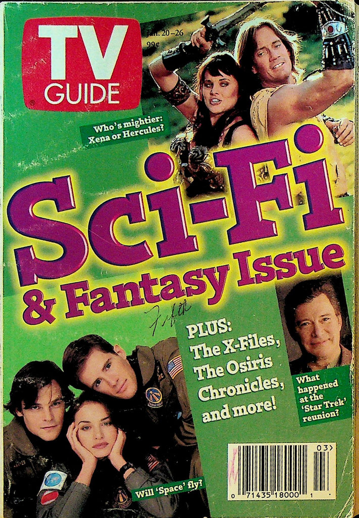 TV Guide January 20 1996 Sci Fi Issue