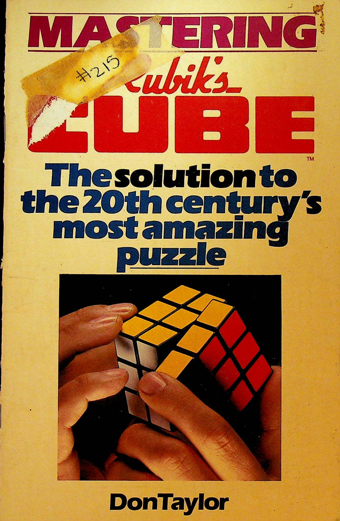 Mastering Rubik's Cube by Don Taylor
