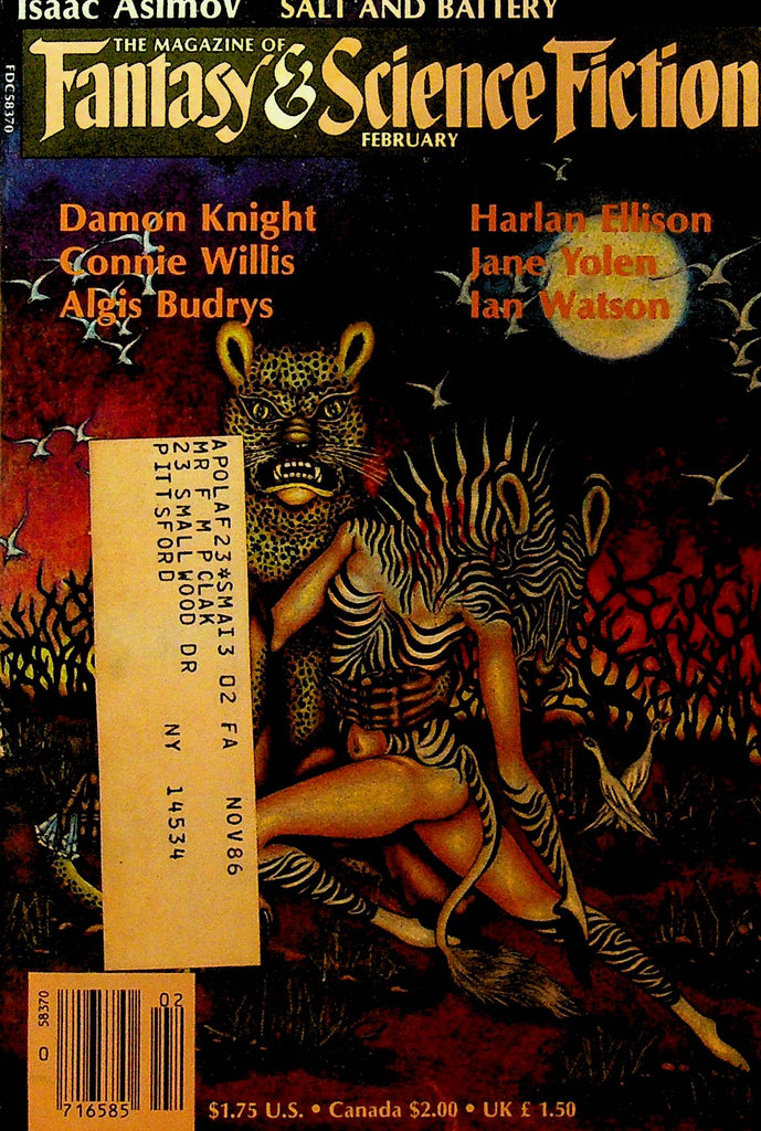 Magazine of Fantasy & Science Fiction February 1985