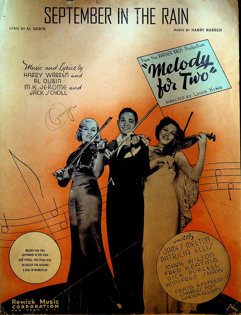 September in the Rain Sheet Music