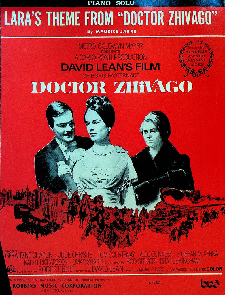 Lara's Theme from Doctor Zhivago Sheet Music Piano Solo
