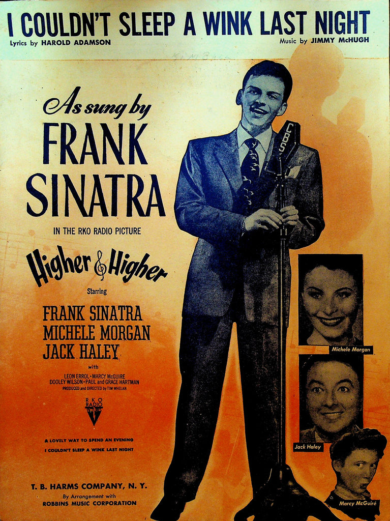 I Couldn't Sleep a Wink Last Night Frank Sinatra Sheet Music