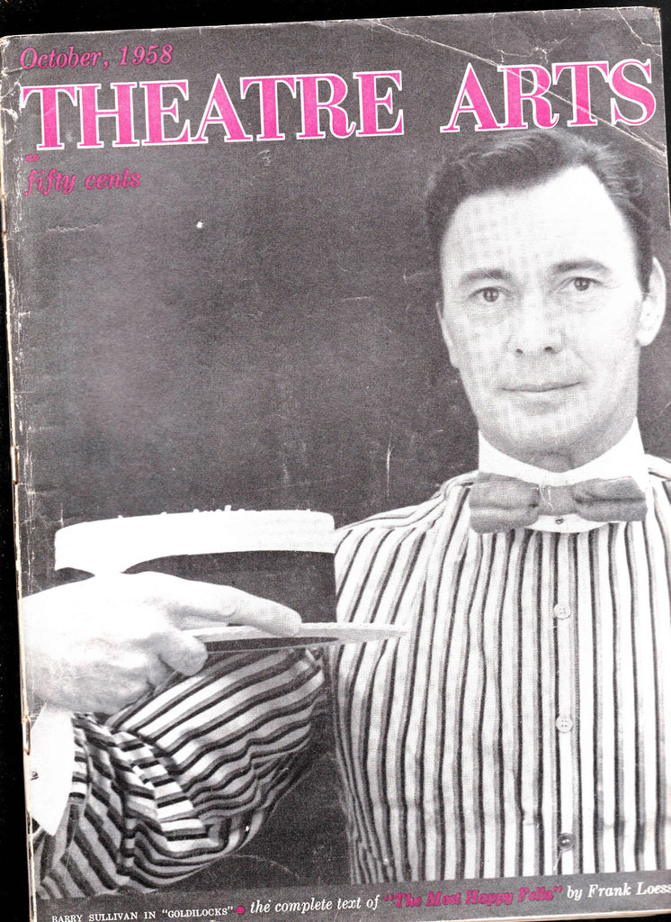 Theatre Arts Magazine Barry Sullivan in Goldilocks October 1958 Ionesco0