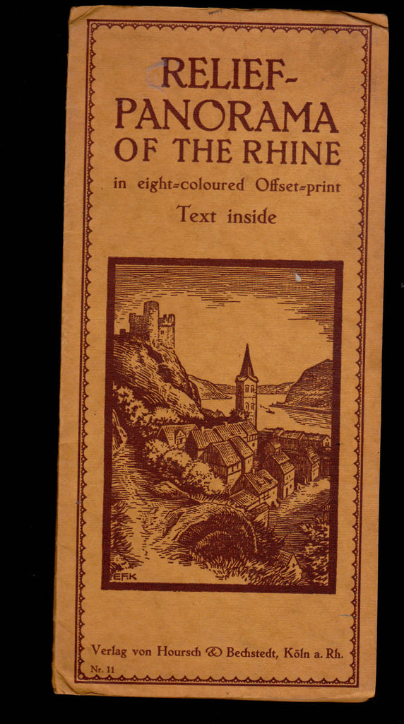 Relief Panorama of the Rhine in eight-coloured offset print Hoursch & Bechstedt0
