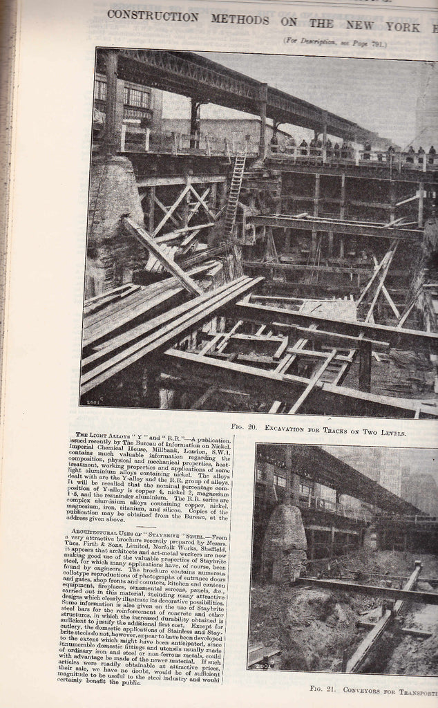 Engineering Magazine July to December 1930 (Bound) New York Subway, Trains0