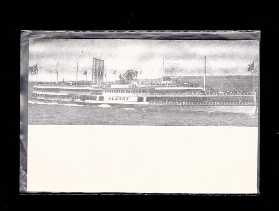 Hudson River Dayline Boat unused Postcard- Albany NY (Undivided Back)0