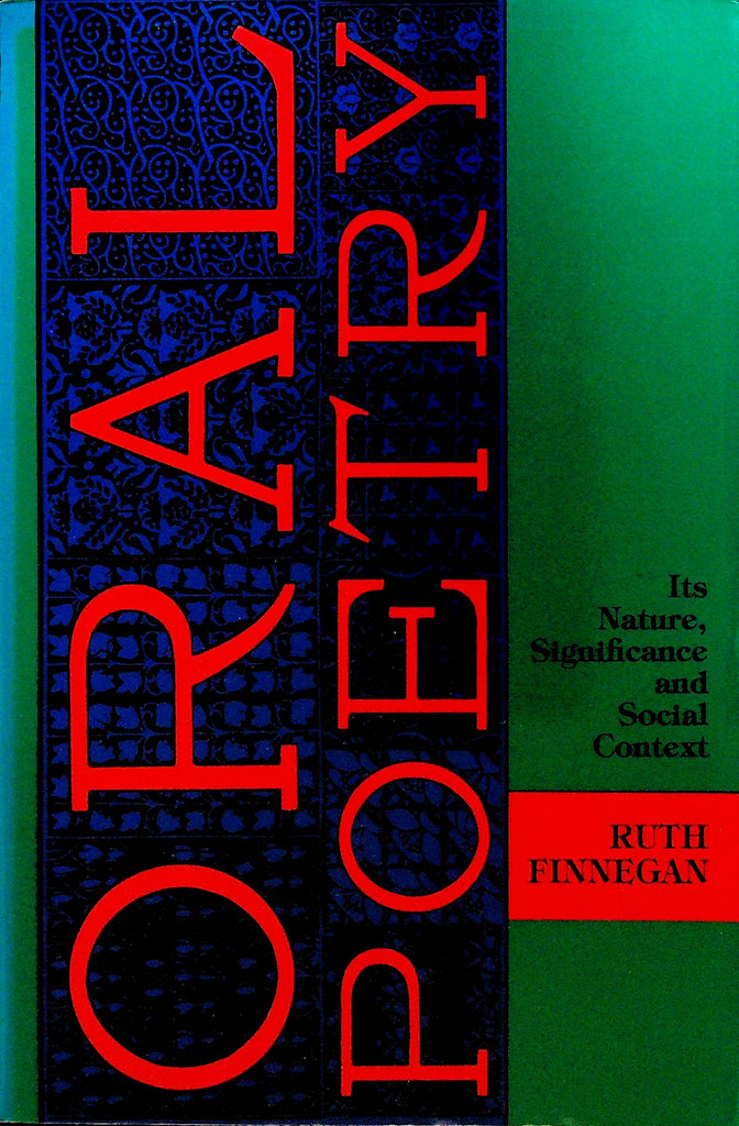 Oral Poetry by Ruth Finnegan