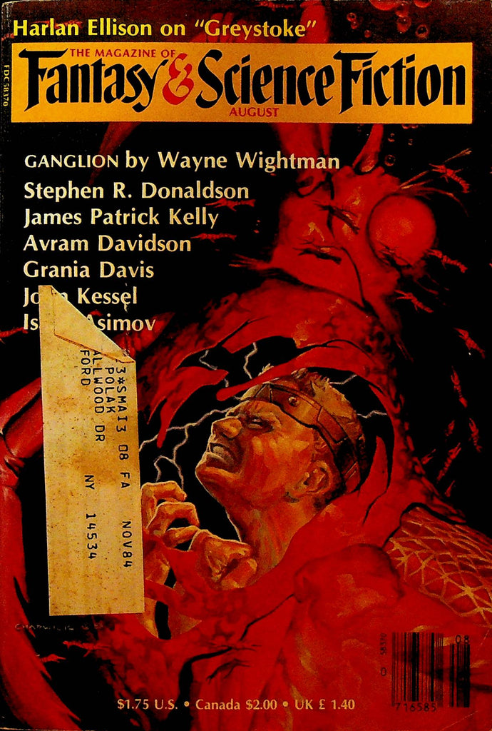 Magazine of Fantasy & Science Fiction August 1984