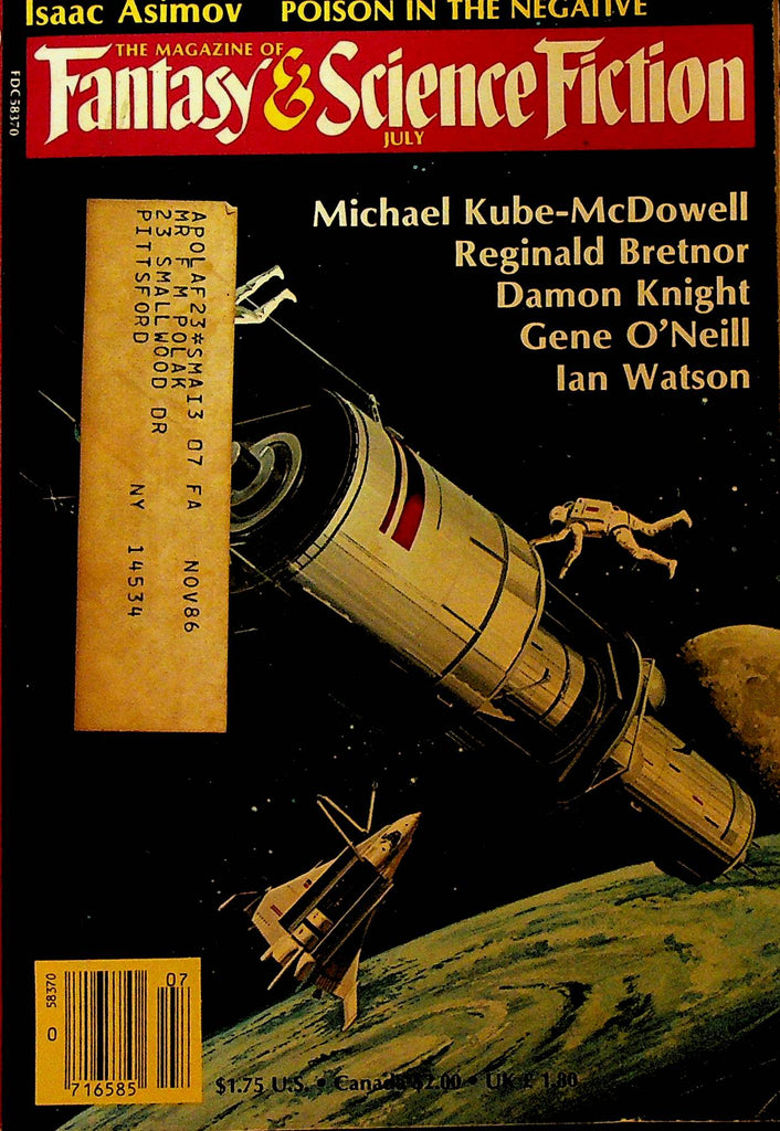 Magazine of Fantasy & Science Fiction July 1985