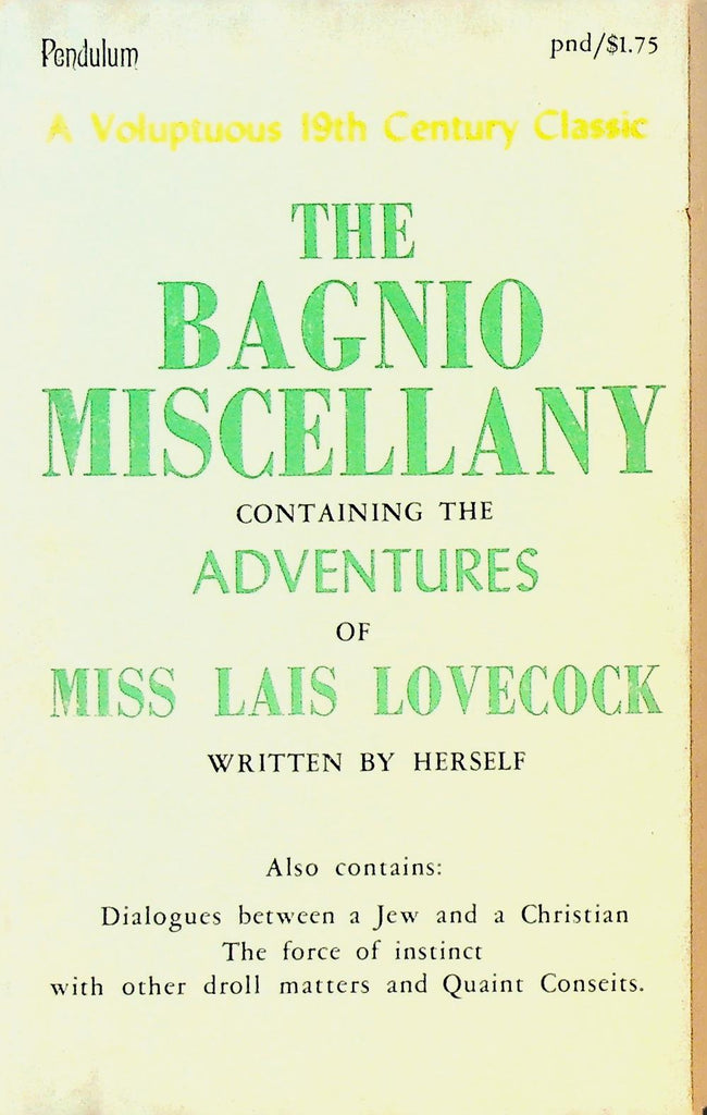The Bagnio Miscellany