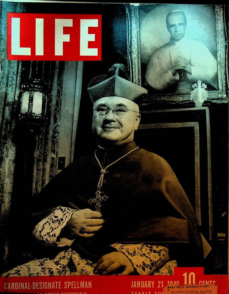 Life Magazine January 21 1946 Cardinal Spellman